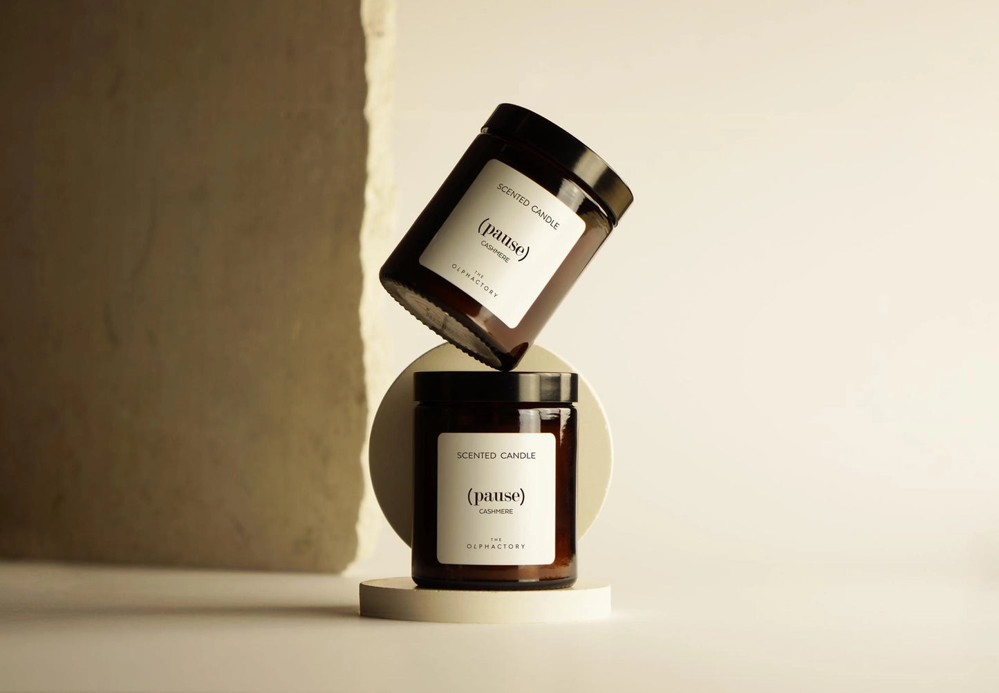 Candela in Cera Vegetale “Cashmere” – The Olphactory