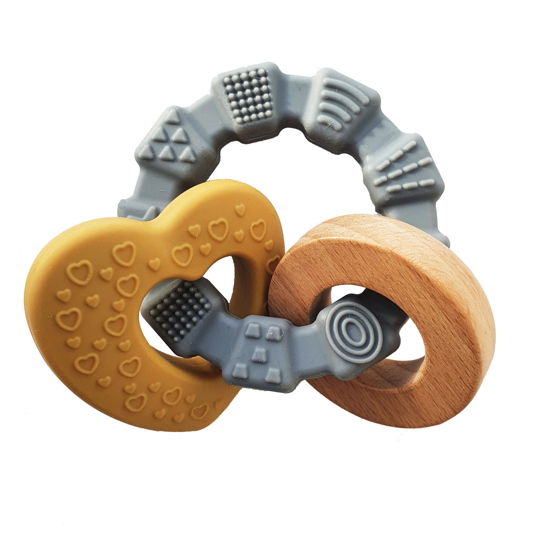 Giocattolo da Dentizione in Silicone e Legno