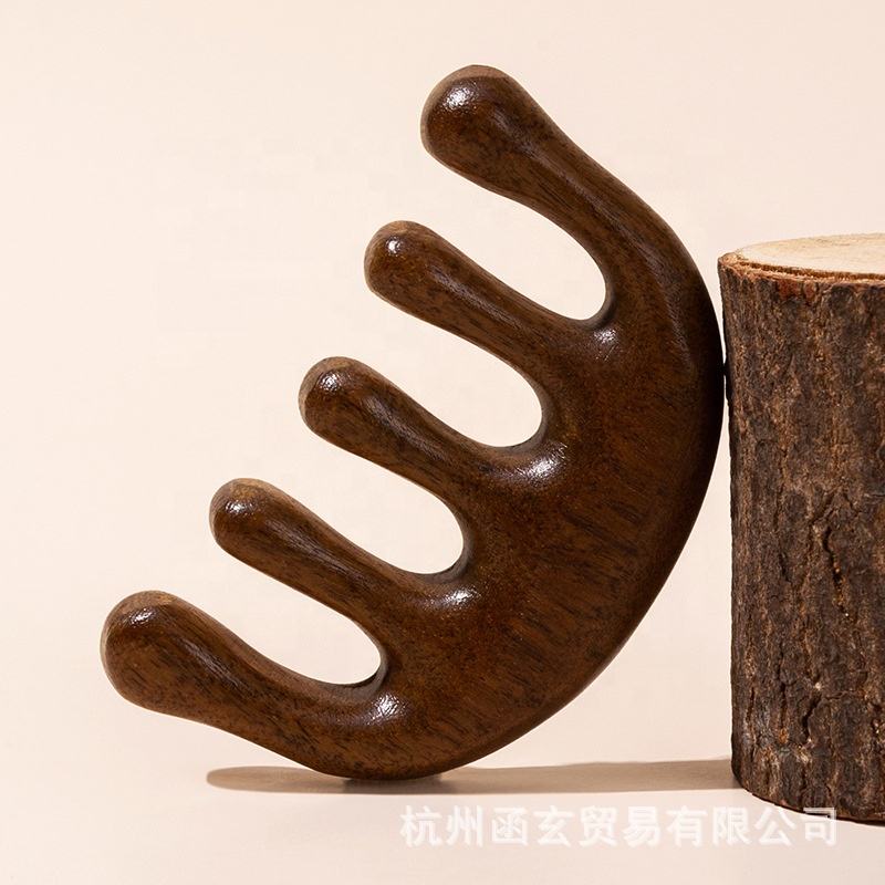 Scalp Massager in Legno Naturale